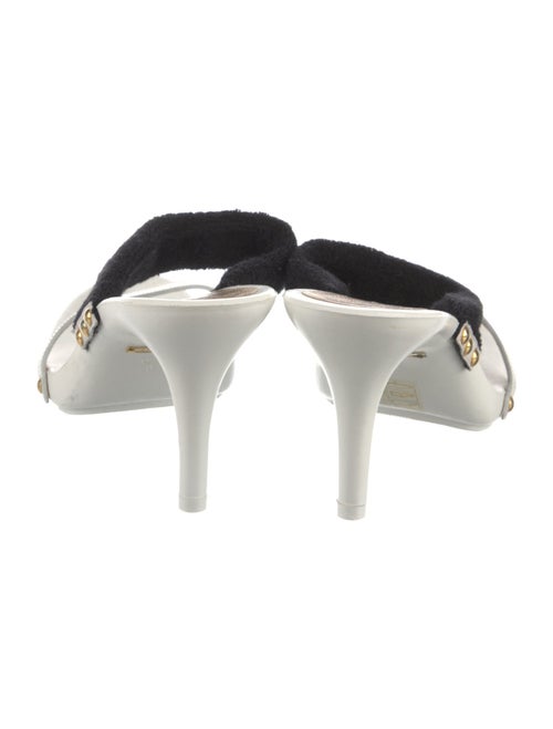 Dolce & Gabbana Signature Logo Leather Slides