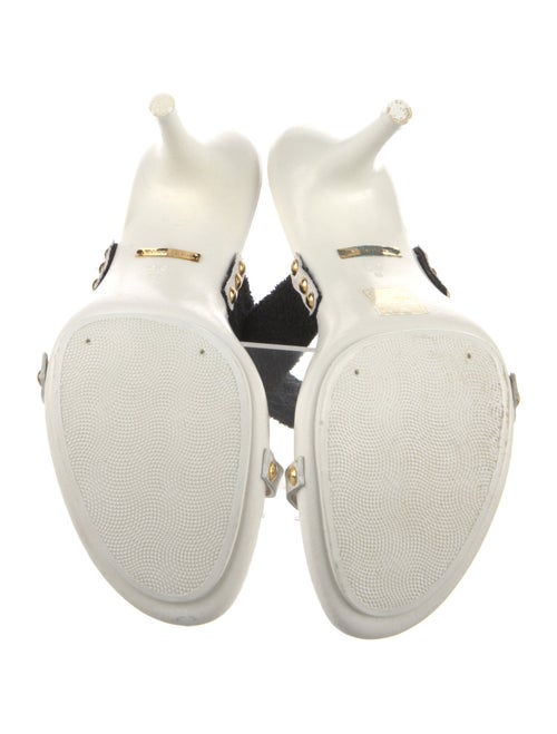 Dolce & Gabbana Signature Logo Leather Slides