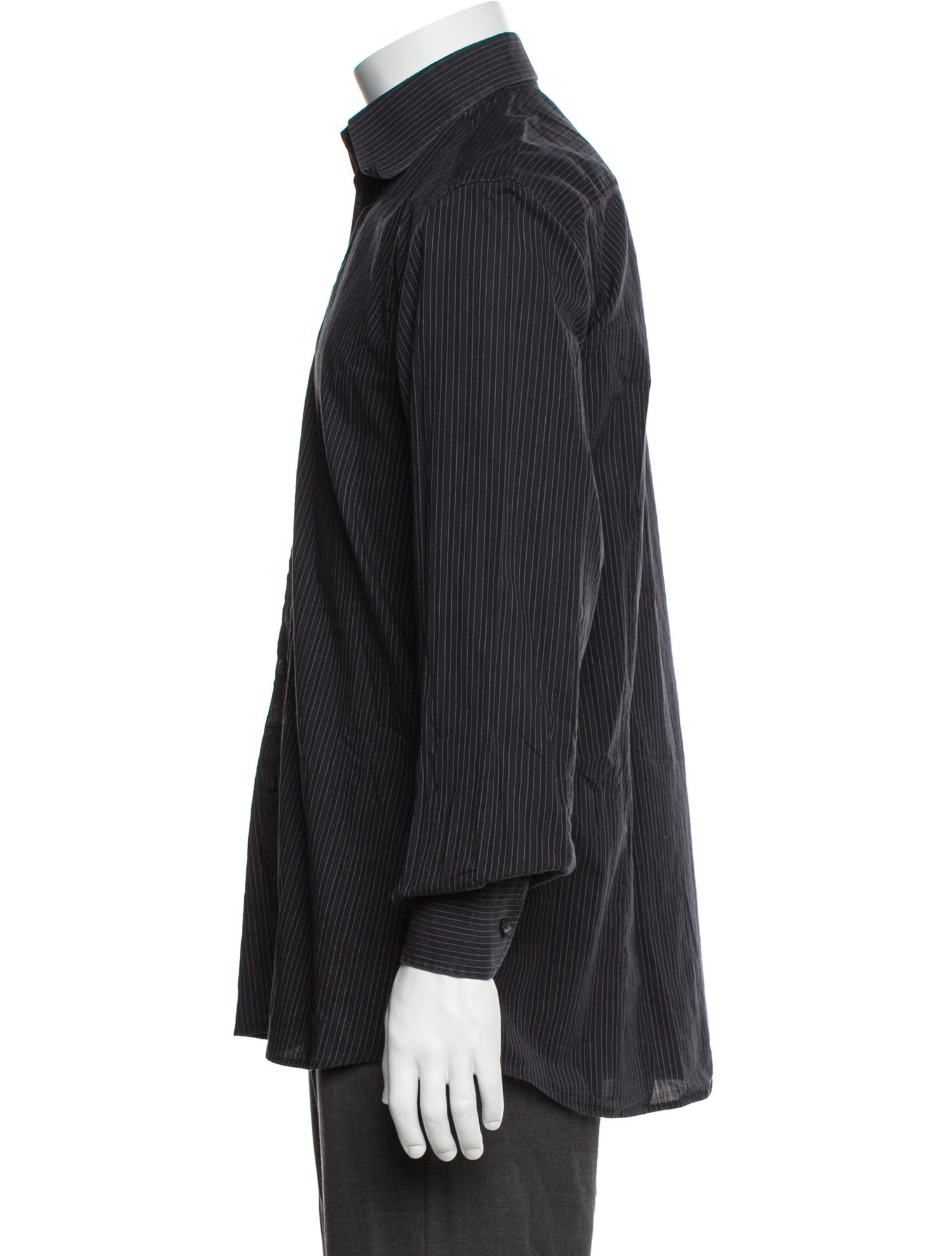 Dolce & Gabbana Striped Long Sleeve Dress Shirt