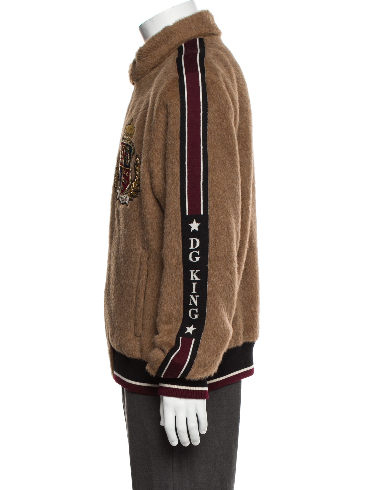 Dolce & Gabbana Alpaca Graphic Print Jacket