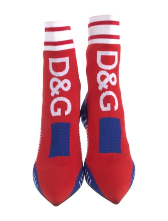Dolce & Gabbana Printed Sock Boots