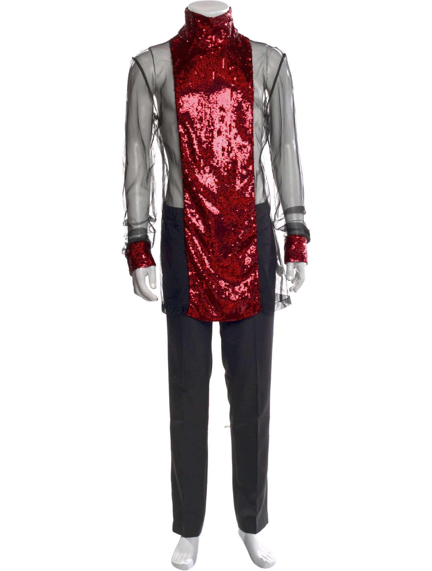 Dolce & Gabbana Colorblock Pattern Long Sleeve Shirt