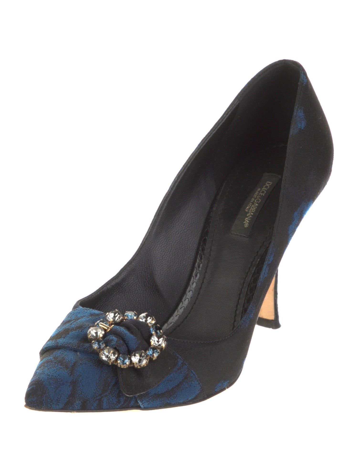 Dolce & Gabbana Canvas Floral Print Pumps