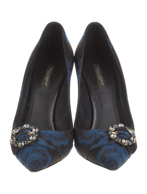 Dolce & Gabbana Canvas Floral Print Pumps
