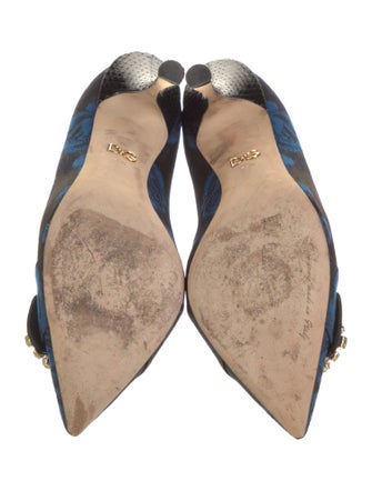 Dolce & Gabbana Canvas Floral Print Pumps