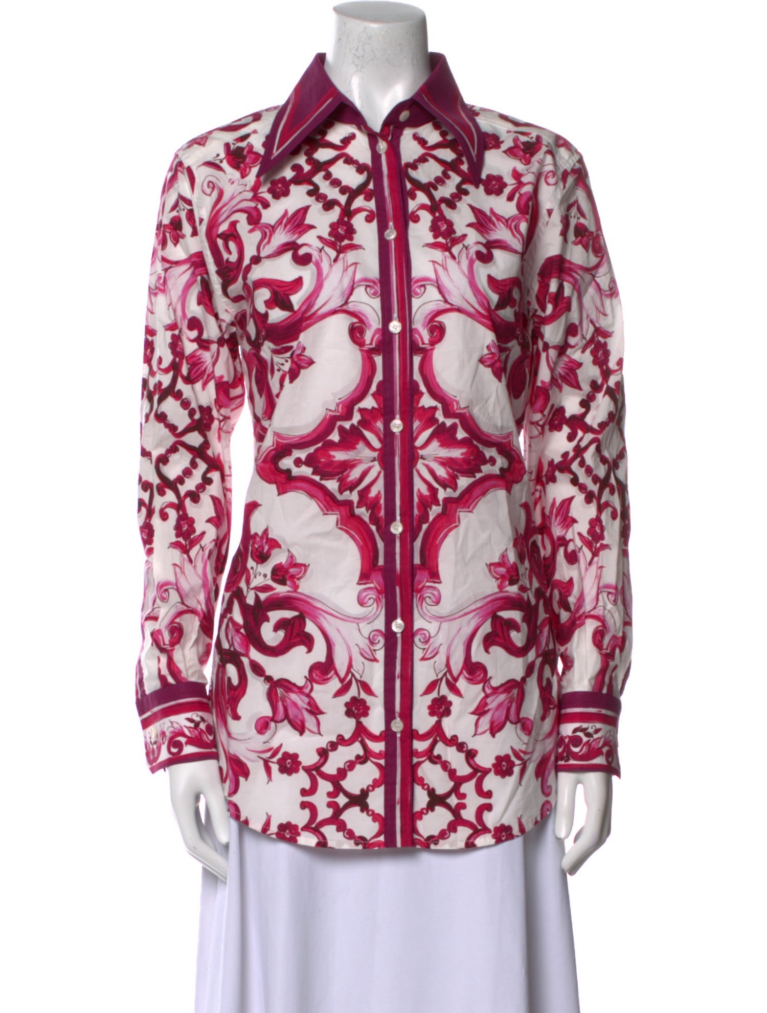 Dolce & Gabbana Printed Long Sleeve Tunic