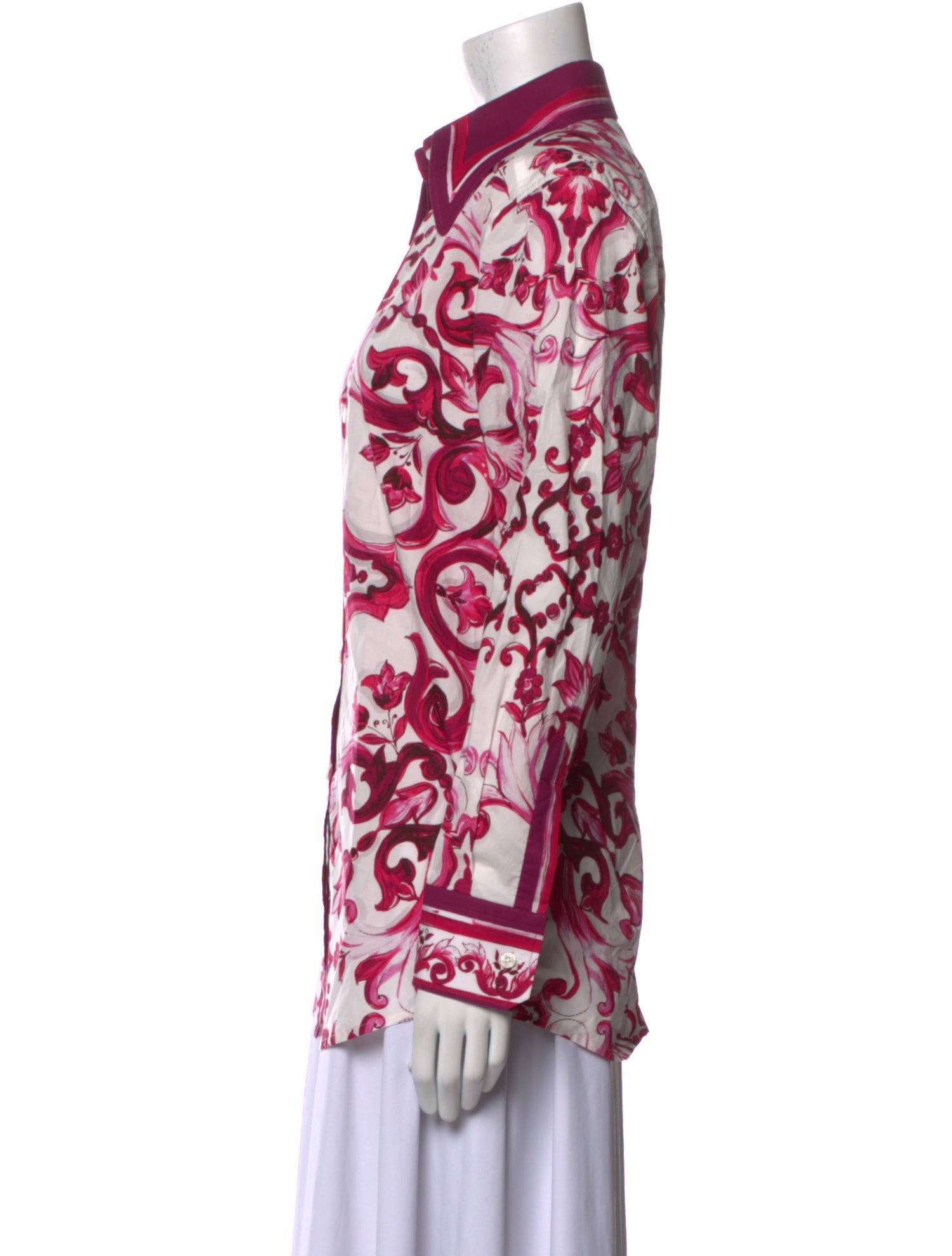 Dolce & Gabbana Printed Long Sleeve Tunic