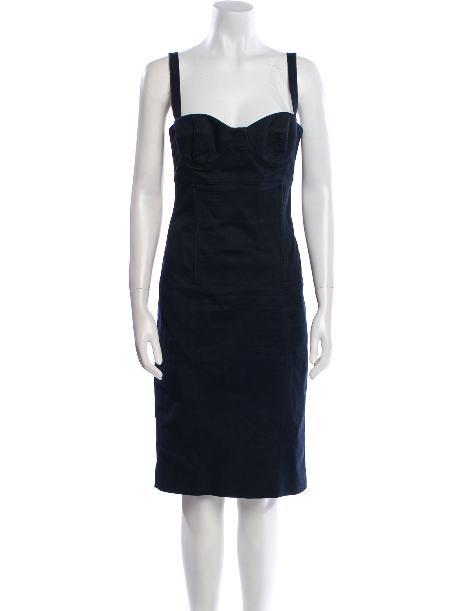 Dolce & Gabbana Square Neckline Knee-Length Dress