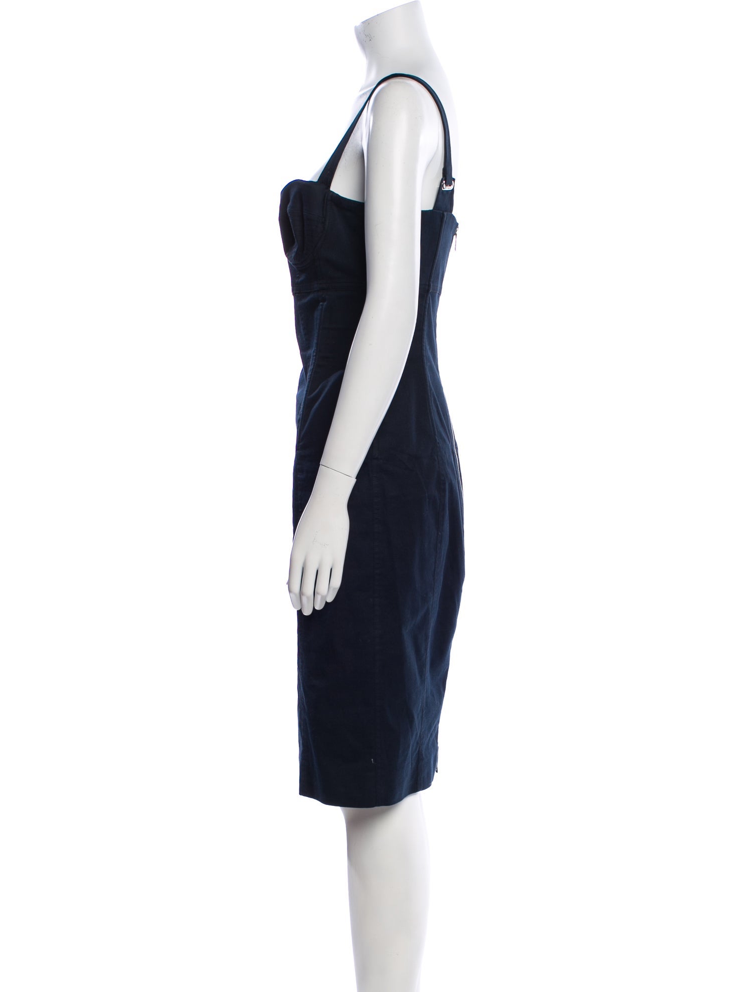 Dolce & Gabbana Square Neckline Knee-Length Dress