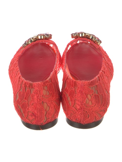 Dolce & Gabbana Lace Lace Pattern Flats