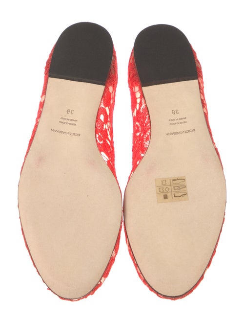 Dolce & Gabbana Lace Lace Pattern Flats
