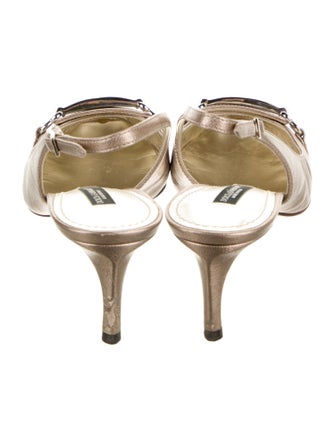 Dolce & Gabbana Leather Slingback Pumps