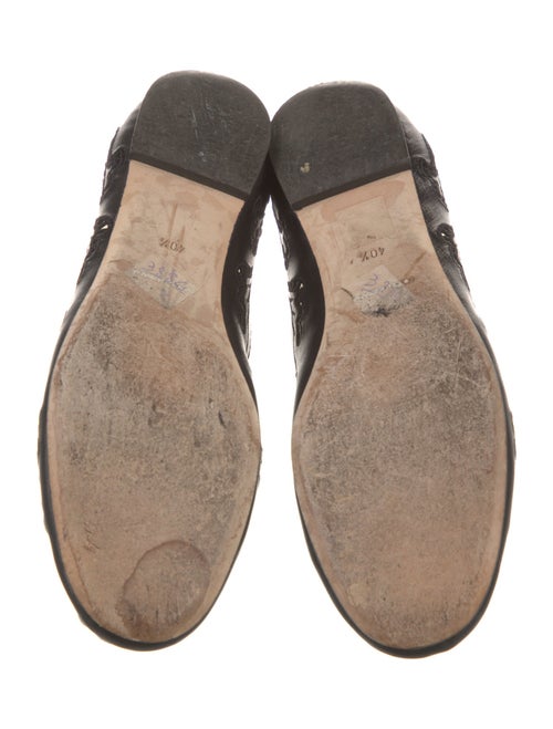 Dolce & Gabbana Leather Mesh Accents Ballet Flats