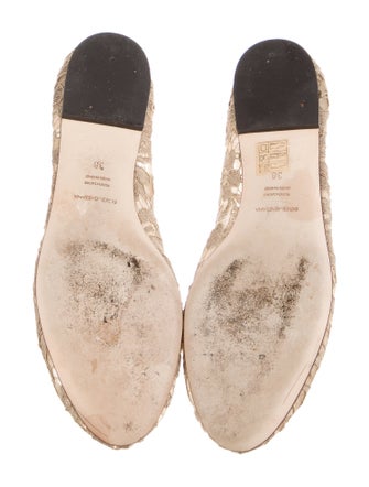 Dolce & Gabbana Lace Lace Pattern Ballet Flats