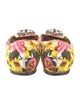 Dolce & Gabbana Floral Print Crystal Embellishments Ballet Flats