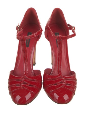 Dolce & Gabbana Patent Leather T-Strap Pumps