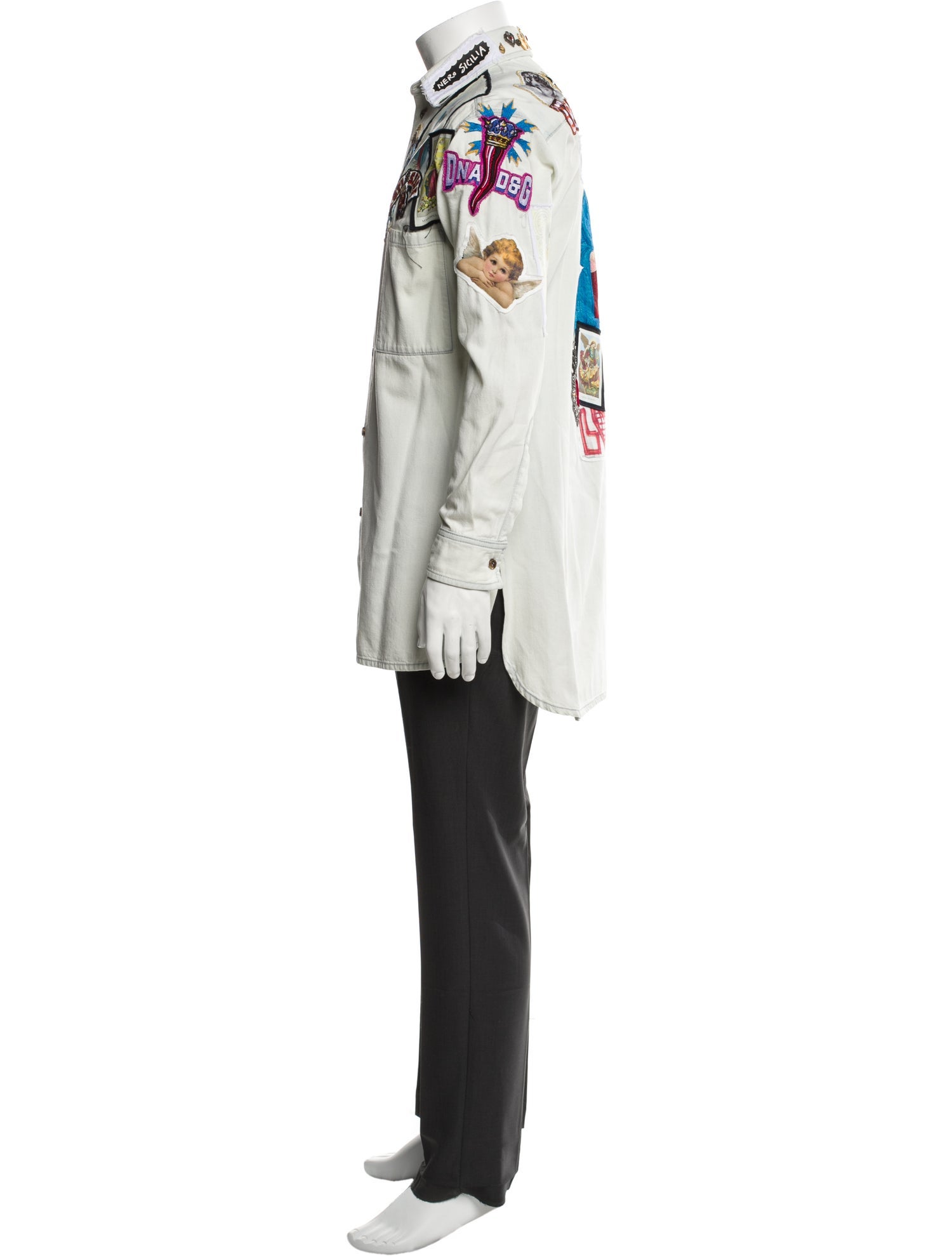 Dolce & Gabbana Graphic Print Long Sleeve Shirt