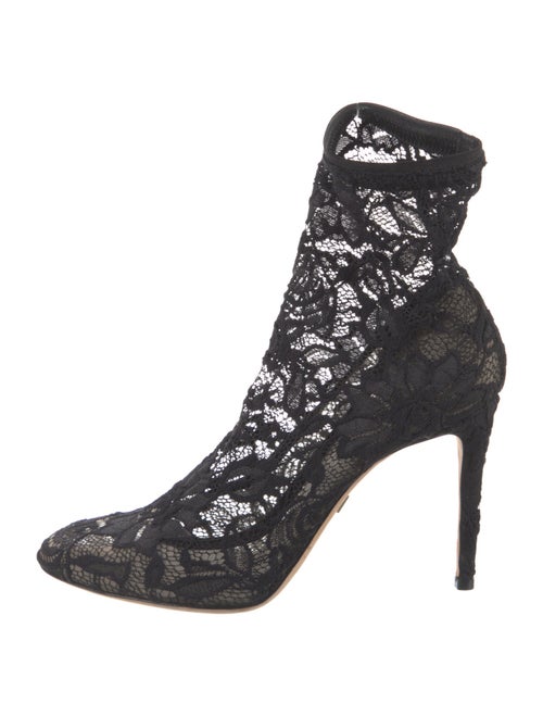 Dolce & Gabbana Lace Printed Sock Boots