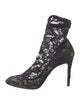 Dolce & Gabbana Lace Printed Sock Boots