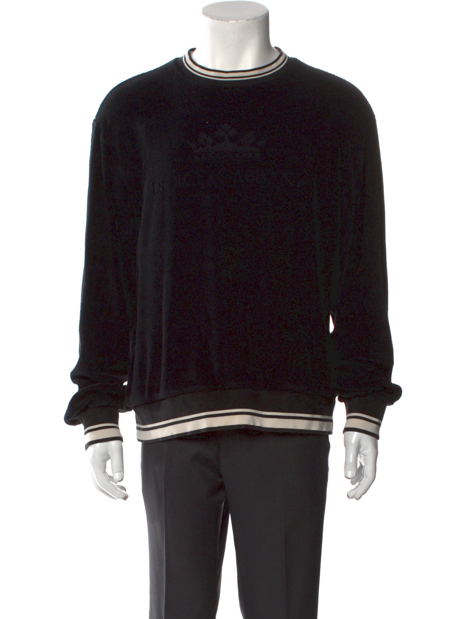 Dolce & Gabbana Striped Crew Neck Pullover