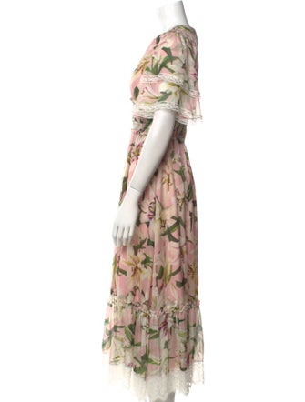 Dolce & Gabbana Floral Print Long Dress