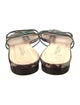 Dolce & Gabbana Leather Animal Print Slides