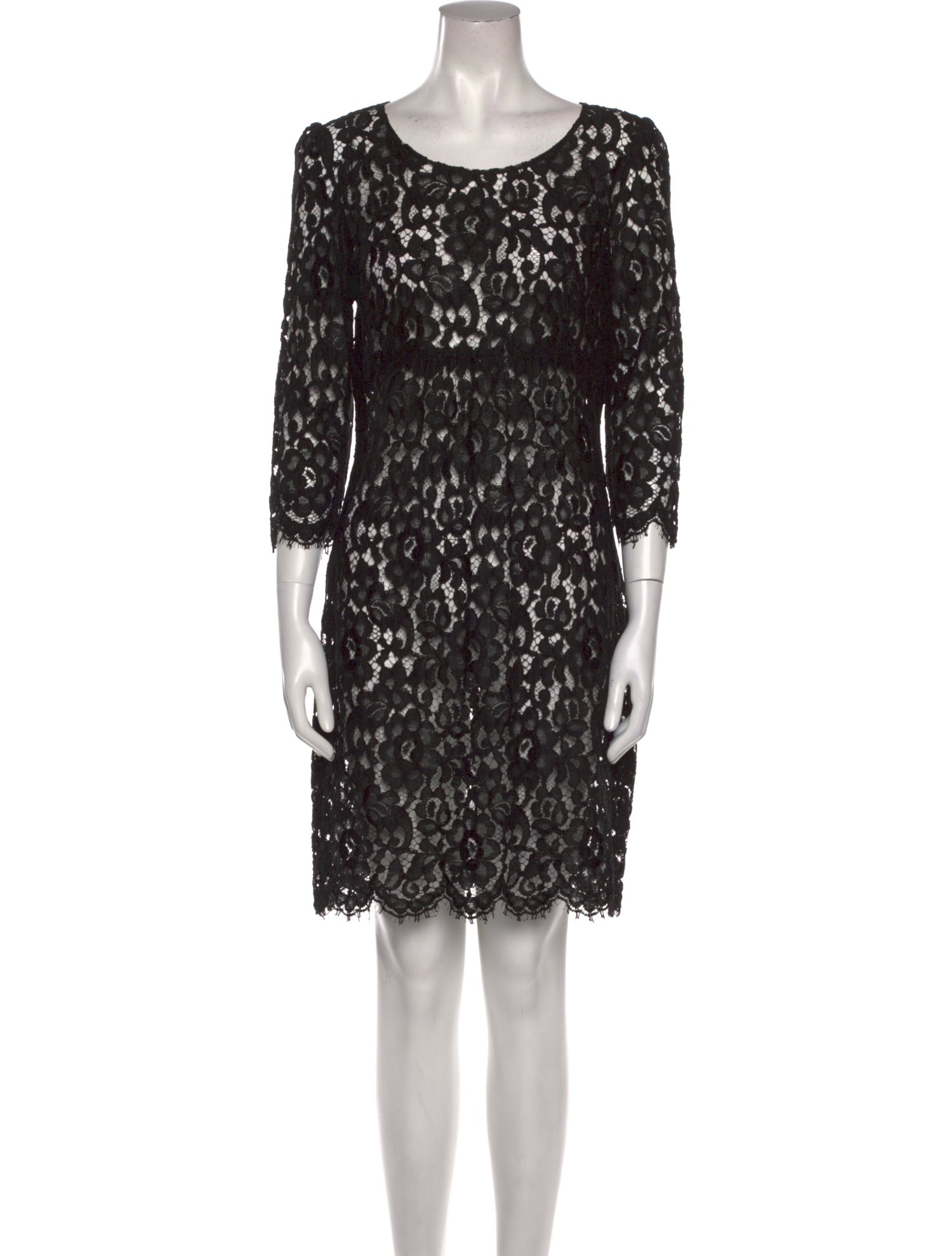 Dolce & Gabbana Lace Pattern Knee-Length Dress