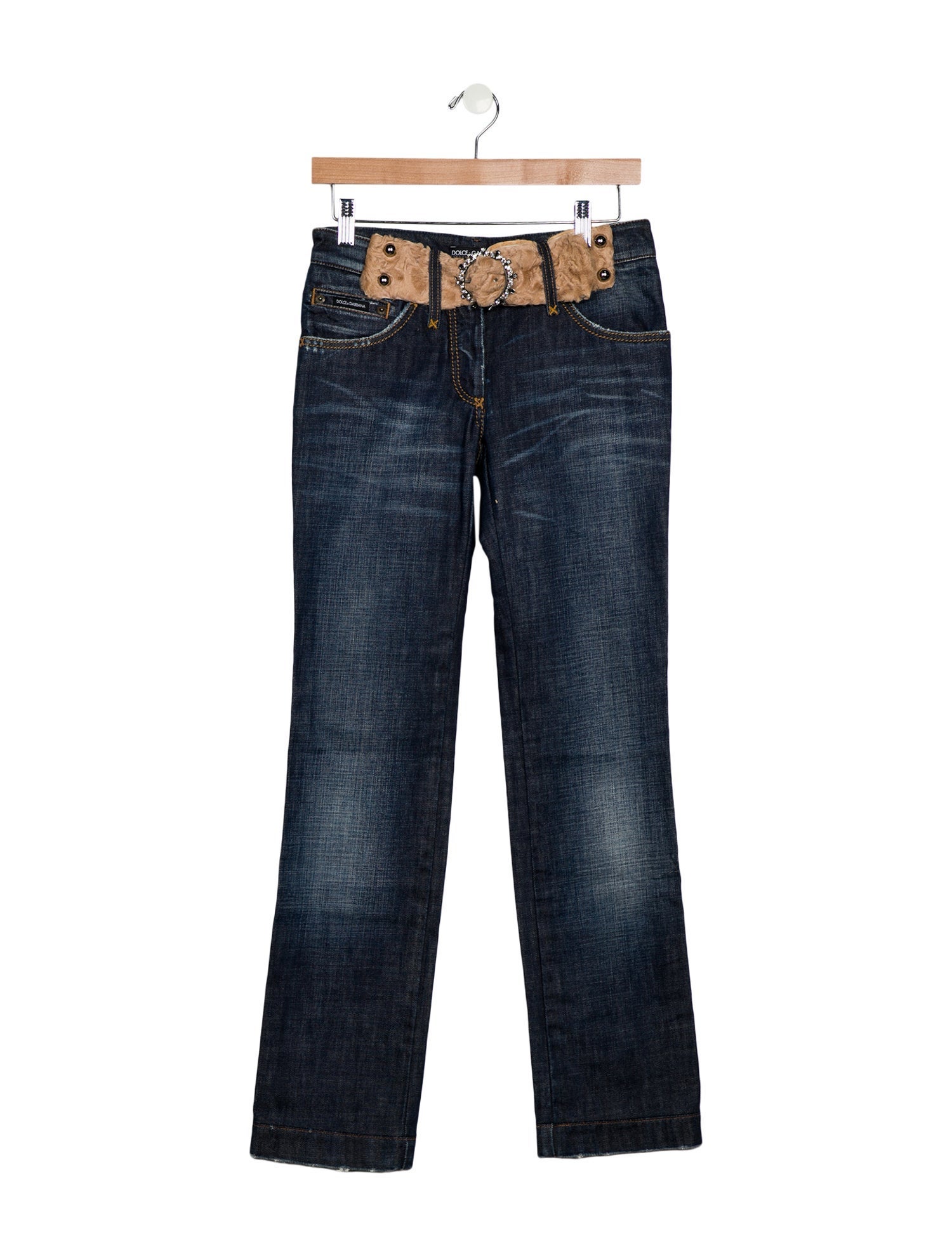 Dolce & Gabbana Mid-Rise Straight Leg Jeans