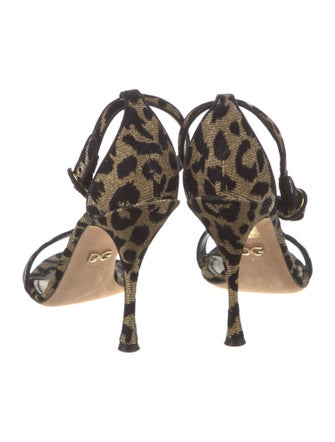 Dolce & Gabbana Animal Print Sandals