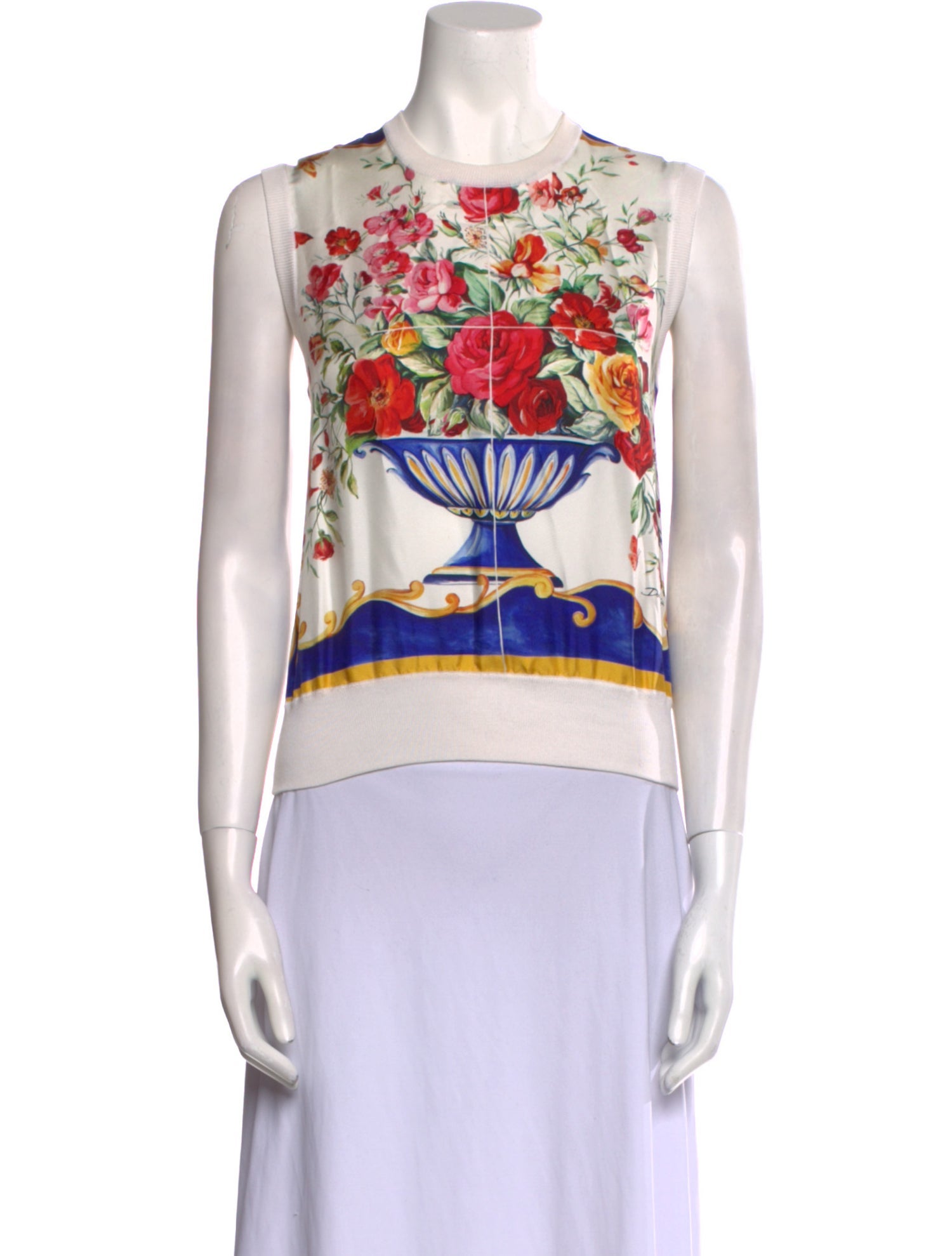 Dolce & Gabbana Silk Printed Top