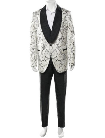 Dolce & Gabbana Plaid Print Two-Piece Tuxedo