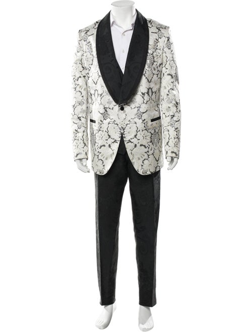 Dolce & Gabbana Plaid Print Two-Piece Tuxedo