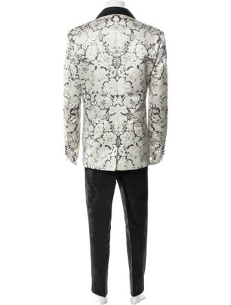 Dolce & Gabbana Plaid Print Two-Piece Tuxedo