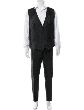 Dolce & Gabbana Plaid Print Two-Piece Tuxedo