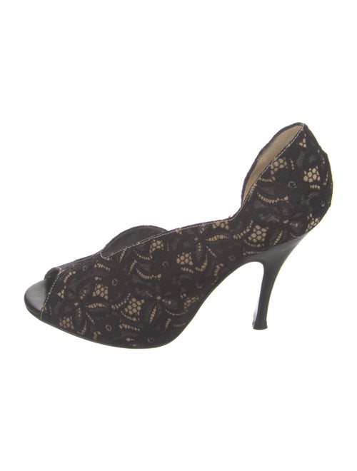 Dolce & Gabbana Lace Pattern D'Orsay Pumps