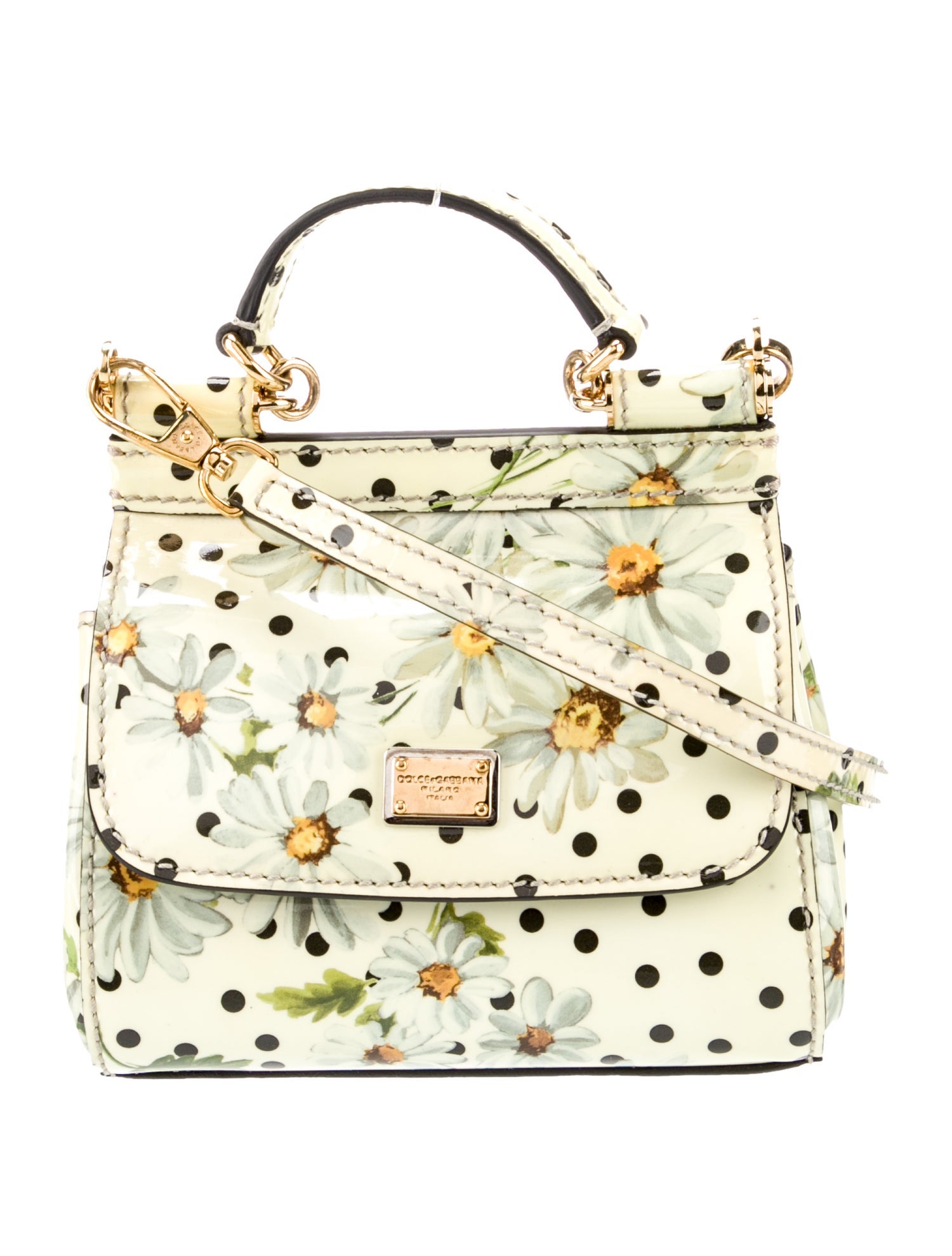 Dolce & Gabbana Patent Leather Crossbody Bag Mini