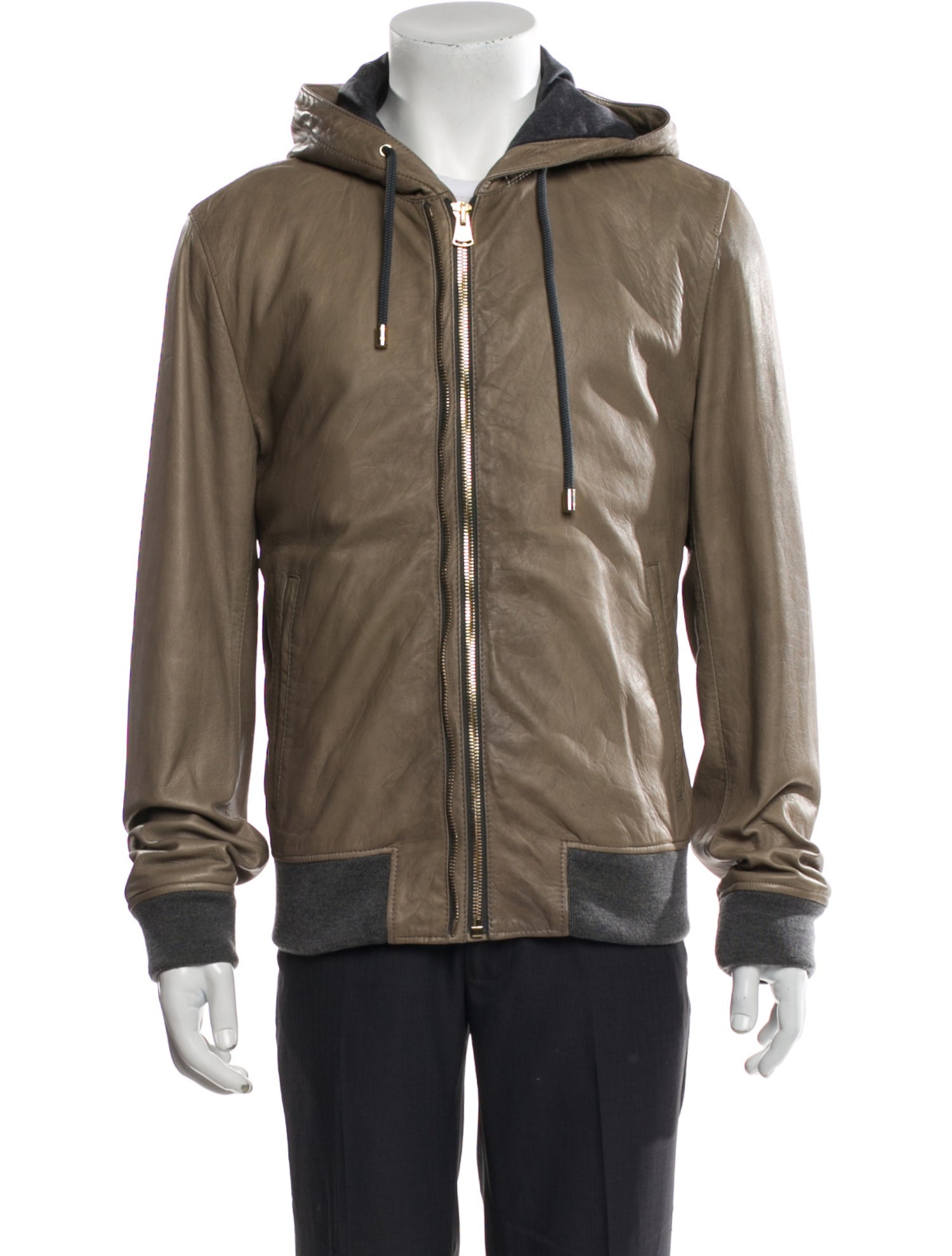 Dolce & Gabbana Lamb Leather Bomber Jacket