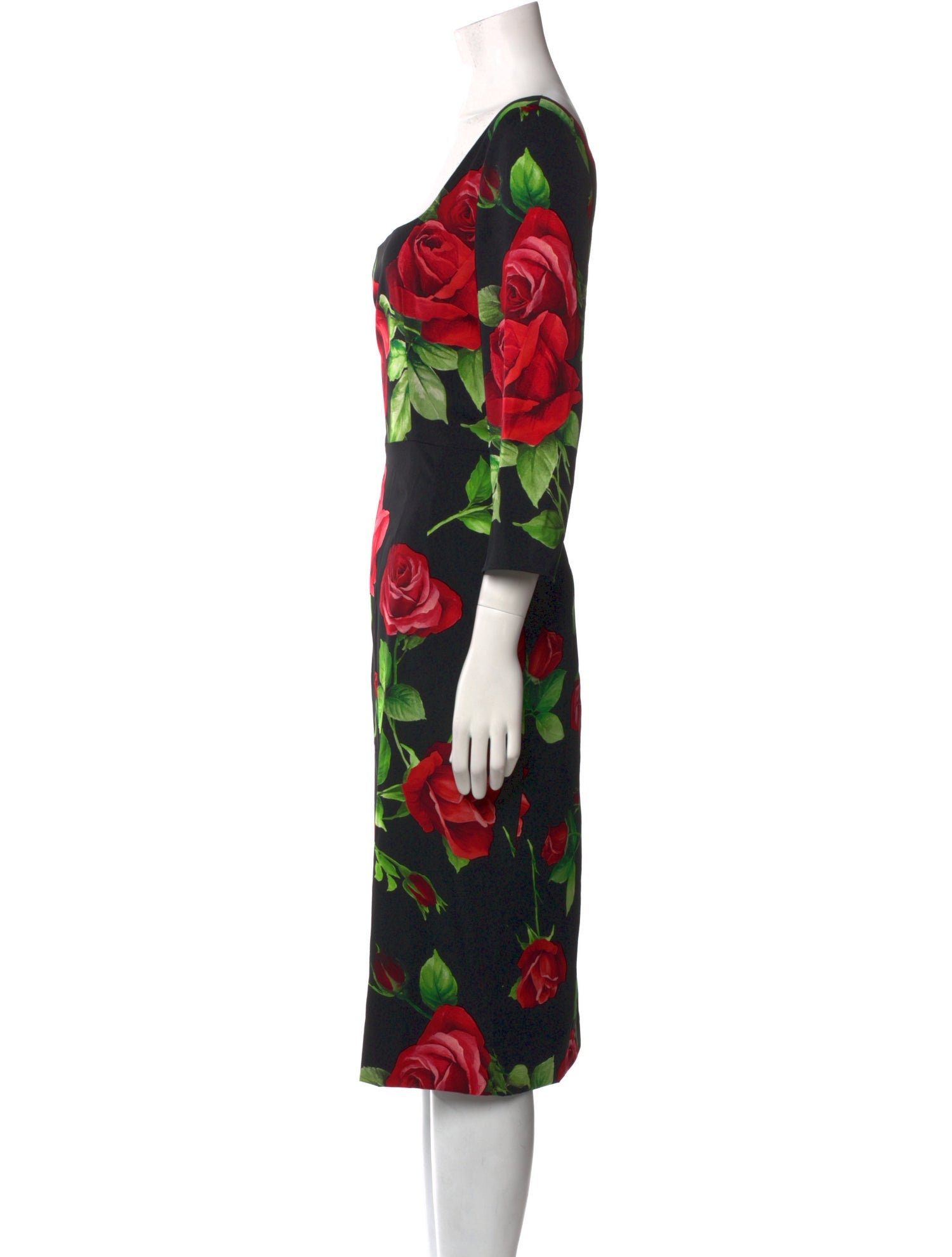 Dolce & Gabbana Silk Midi Length Dress