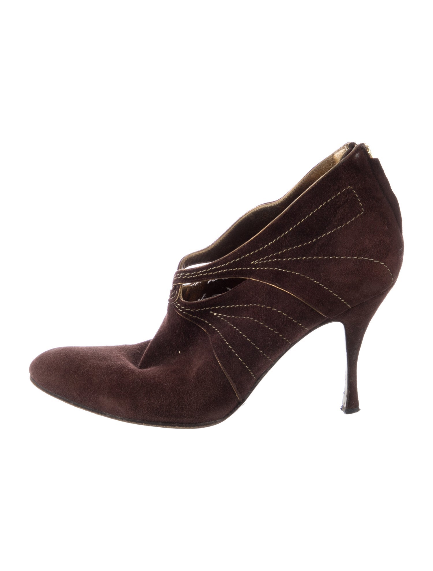 Dolce & Gabbana Suede Cutout Accent Pumps