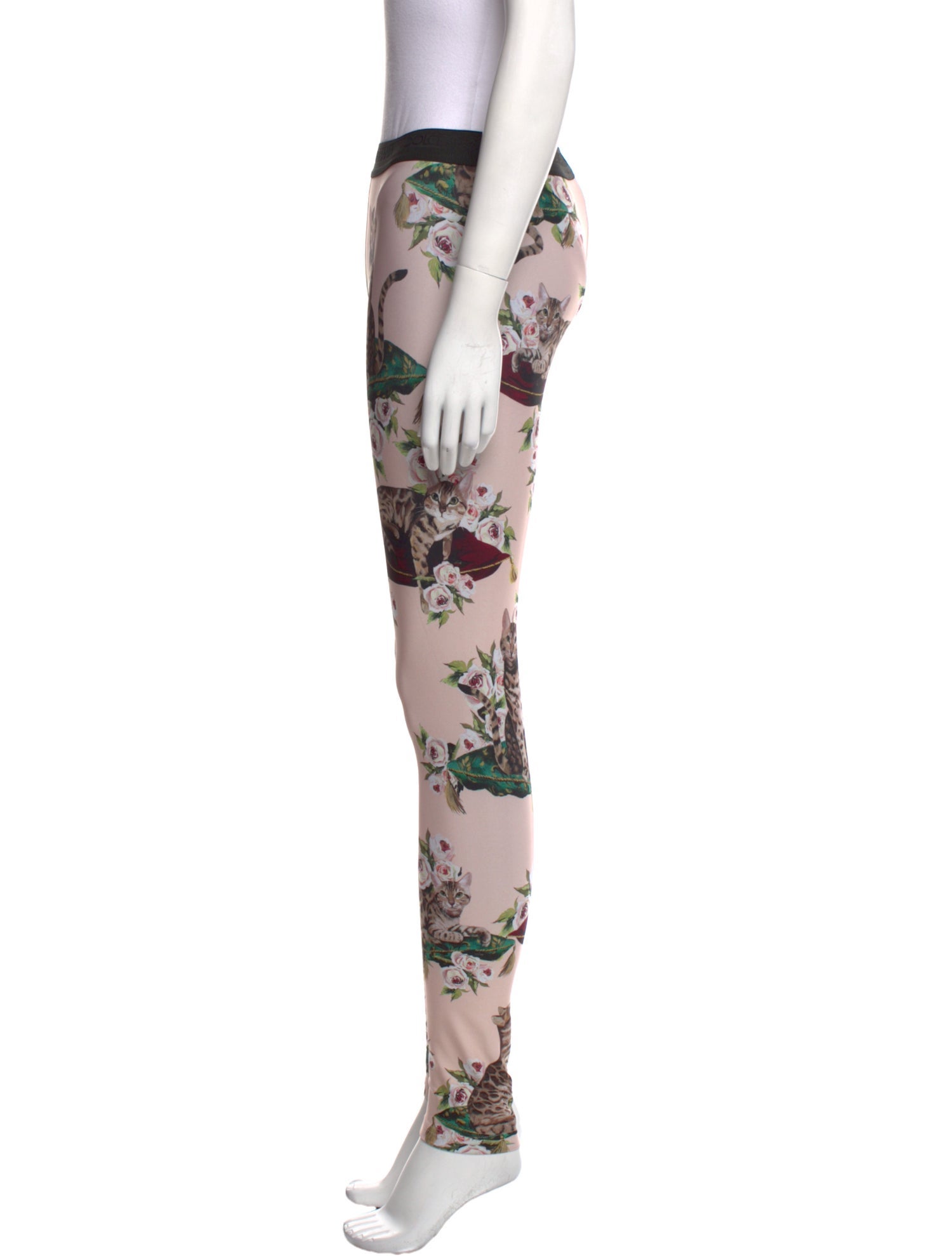 Dolce & Gabbana Silk Skinny Leg Pants w/ Tags