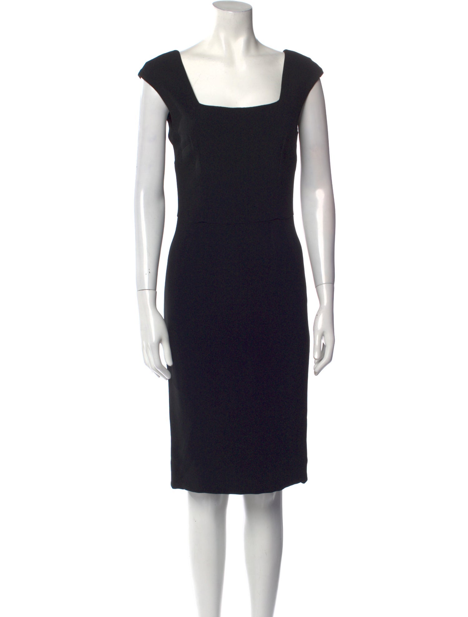 Dolce & Gabbana Virgin Wool Knee-Length Dress