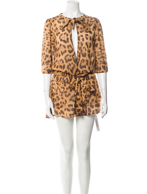 Dolce & Gabbana Animal Print Cover-Up