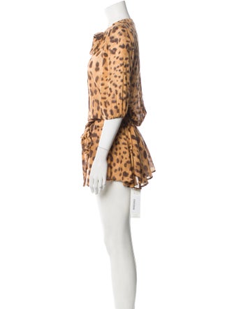 Dolce & Gabbana Animal Print Cover-Up