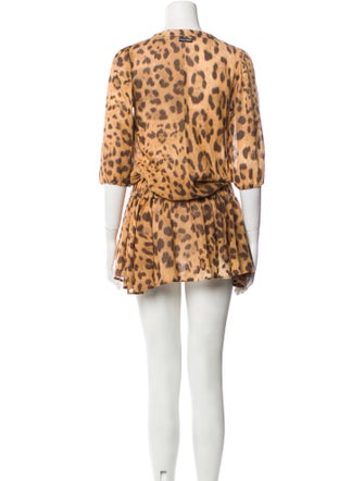Dolce & Gabbana Animal Print Cover-Up