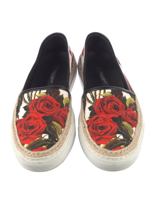 Dolce & Gabbana Canvas Floral Print Sneakers