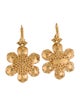 Dolce & Gabbana Crystal & Enamel Flower Drop Earrings