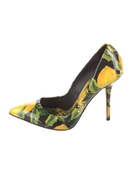 Dolce & Gabbana Patent Leather Printed Pumps