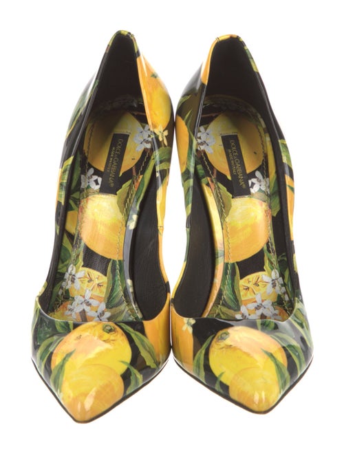 Dolce & Gabbana Patent Leather Printed Pumps