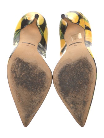 Dolce & Gabbana Patent Leather Printed Pumps