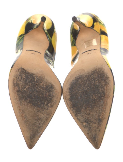 Dolce & Gabbana Patent Leather Printed Pumps